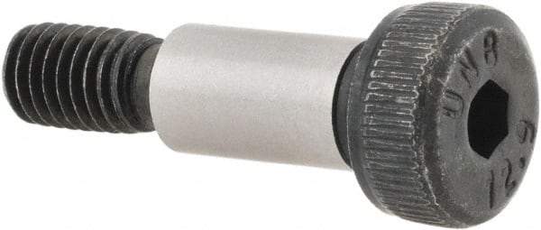Unbrako - 6mm Shoulder Diam x 12mm Shoulder Length, M5x0.8 Metric Coarse, Hex Socket Shoulder Screw - 12.9 Alloy Steel, 4.5mm Head Height x 10mm Head Diam - Apex Tool & Supply
