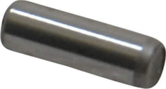 Unbrako - 1/8" Diam x 3/8" Pin Length Grade 8 Alloy Steel Oversized Dowel Pin - C 60 (Surface) & C 50-58 Hardness, 1,845 Lb Breaking Strength, 1 Beveled & 1 Rounded End - Apex Tool & Supply