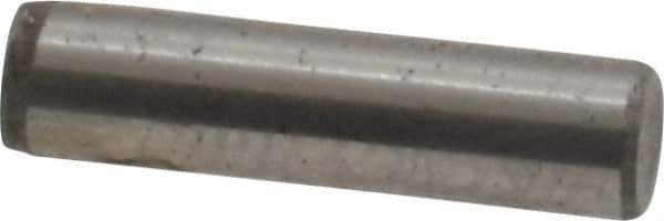 Unbrako - 1/8" Diam x 1/2" Pin Length Grade 8 Alloy Steel Oversized Dowel Pin - C 60 (Surface) & C 50-58 Hardness, 1,845 Lb Breaking Strength, 1 Beveled & 1 Rounded End - Apex Tool & Supply