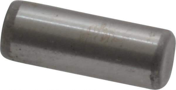 Unbrako - 3/16" Diam x 1/2" Pin Length Grade 8 Alloy Steel Oversized Dowel Pin - C 60 (Surface) & C 50-58 Hardness, 4,140 Lb Breaking Strength, 1 Beveled & 1 Rounded End - Apex Tool & Supply