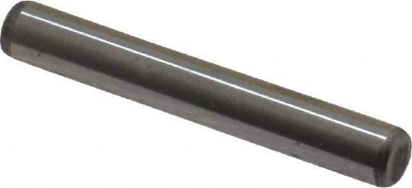 Unbrako - 1/4" Diam x 1-3/4" Pin Length Grade 8 Alloy Steel Oversized Dowel Pin - C 60 (Surface) & C 50-58 Hardness, 7,370 Lb Breaking Strength, 1 Beveled & 1 Rounded End - Apex Tool & Supply