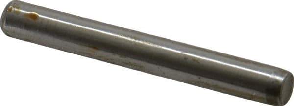 Unbrako - 1/4" Diam x 2" Pin Length Grade 8 Alloy Steel Oversized Dowel Pin - C 60 (Surface) & C 50-58 Hardness, 7,370 Lb Breaking Strength, 1 Beveled & 1 Rounded End - Apex Tool & Supply