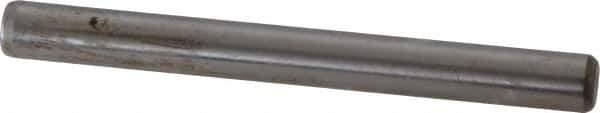 Unbrako - 1/4" Diam x 2-1/2" Pin Length Grade 8 Alloy Steel Oversized Dowel Pin - C 60 (Surface) & C 50-58 Hardness, 7,370 Lb Breaking Strength, 1 Beveled & 1 Rounded End - Apex Tool & Supply