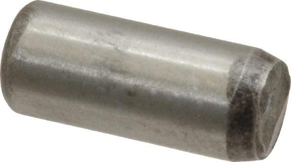 Unbrako - 3/8" Diam x 7/8" Pin Length Grade 8 Alloy Steel Oversized Dowel Pin - C 60 (Surface) & C 50-58 Hardness, 16,580 Lb Breaking Strength, 1 Beveled & 1 Rounded End - Apex Tool & Supply