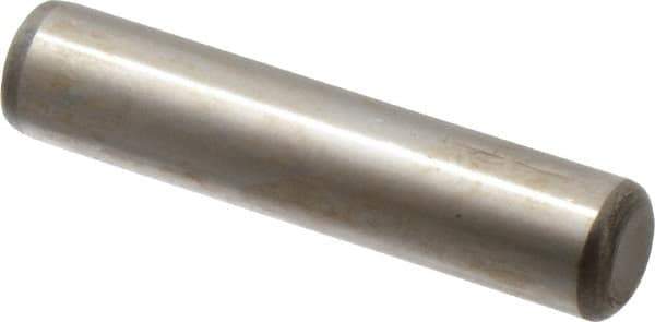 Unbrako - 3/8" Diam x 1-3/4" Pin Length Grade 8 Alloy Steel Oversized Dowel Pin - C 60 (Surface) & C 50-58 Hardness, 16,580 Lb Breaking Strength, 1 Beveled & 1 Rounded End - Apex Tool & Supply