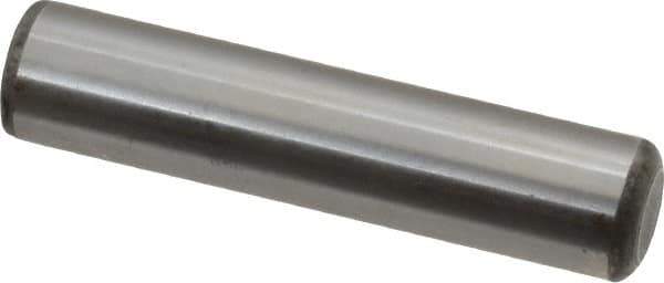 Unbrako - 1/2" Diam x 2-1/4" Pin Length Grade 8 Alloy Steel Oversized Dowel Pin - C 60 (Surface) & C 50-58 Hardness, 29,460 Lb Breaking Strength, 1 Beveled & 1 Rounded End - Apex Tool & Supply