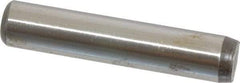 Unbrako - 1/2" Diam x 2-1/2" Pin Length Grade 8 Alloy Steel Oversized Dowel Pin - C 60 (Surface) & C 50-58 Hardness, 29,460 Lb Breaking Strength, 1 Beveled & 1 Rounded End - Apex Tool & Supply