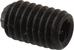 Unbrako - M3, 5mm OAL, Knurled Cup Point Set Screw - Grade 45H Alloy Steel, 1.5mm Key - Apex Tool & Supply