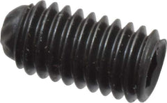 Unbrako - M3, 6mm OAL, Knurled Cup Point Set Screw - Grade 45H Alloy Steel, 1.5mm Key - Apex Tool & Supply