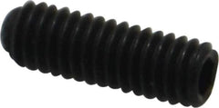 Unbrako - M4, 12mm OAL, Knurled Cup Point Set Screw - Grade 45H Alloy Steel, 2mm Key - Apex Tool & Supply