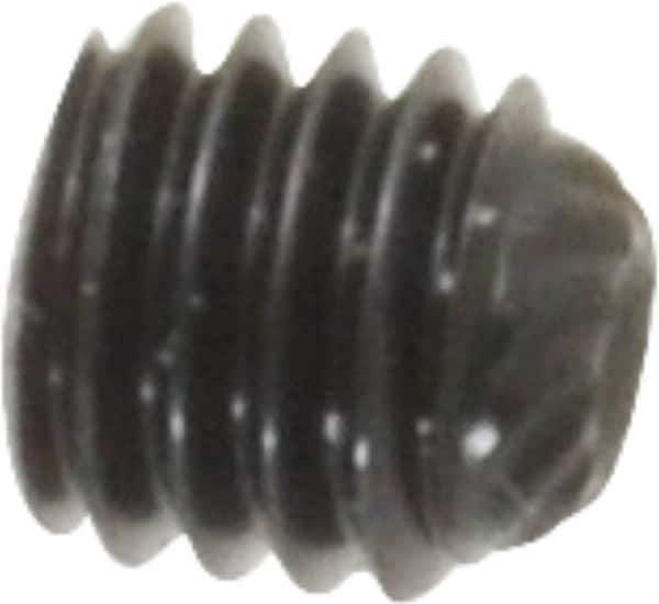 Unbrako - M5, 5mm OAL, Knurled Cup Point Set Screw - Grade 45H Alloy Steel, 2.5mm Key - Apex Tool & Supply