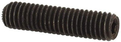 Unbrako - M5, 20mm OAL, Knurled Cup Point Set Screw - Grade 45H Alloy Steel, 2.5mm Key - Apex Tool & Supply