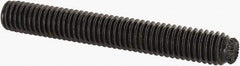 Unbrako - M6, 45mm OAL, Knurled Cup Point Set Screw - Grade 45H Alloy Steel, 3mm Key - Apex Tool & Supply