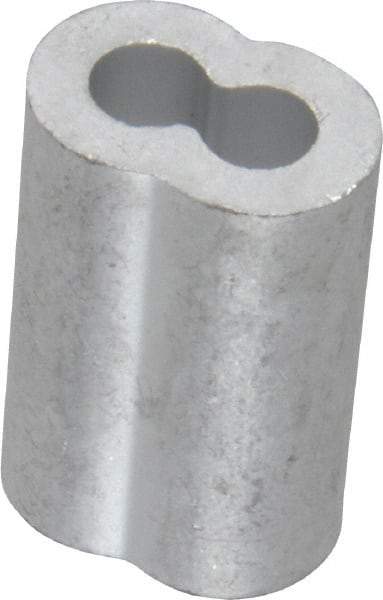 Value Collection - 3/16" Oval Compression Sleeve - Aluminum - Apex Tool & Supply