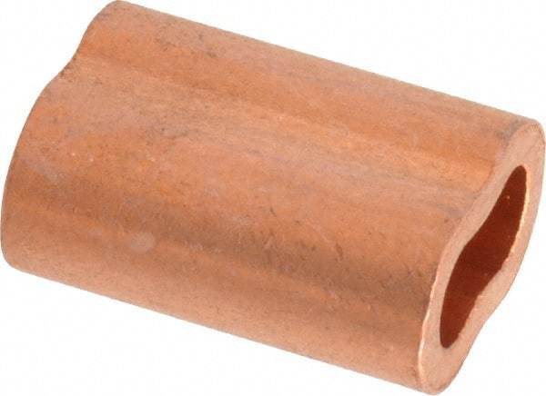 Value Collection - 1/4" Oval Compression Sleeve - Copper - Apex Tool & Supply