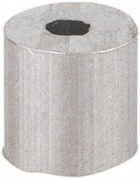 Value Collection - 1/16" Round Stop Compression Sleeve - Aluminum - Apex Tool & Supply