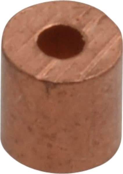 Value Collection - 1/16" Round Stop Compression Sleeve - Copper - Apex Tool & Supply