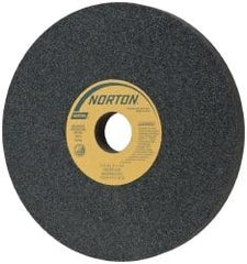 Norton - 12" Diam x 3" Hole x 1" Thick, I Hardness, 60 Grit Surface Grinding Wheel - Silicon Carbide, Type 1, Medium Grade, 2,070 Max RPM, Vitrified Bond, No Recess - Apex Tool & Supply