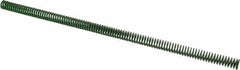 Associated Spring Raymond - 12.5mm Hole Diam, 6.3mm Rod Diam, 12" Free Length, Green Die Spring - 175 N Max Deflection, 125mm Max Deflection, Light Duty, Chromium Alloy Steel - Apex Tool & Supply