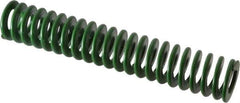 Associated Spring Raymond - 25mm Hole Diam, 12.5mm Rod Diam, 5-1/2" Free Length, Green Die Spring - 856.8 N Max Deflection, 56mm Max Deflection, Light Duty, Chromium Alloy Steel - Apex Tool & Supply