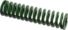 Associated Spring Raymond - 32mm Hole Diam, 16mm Rod Diam, 5" Free Length, Green Die Spring - 1275 N Max Deflection, 51mm Max Deflection, Light Duty, Chromium Alloy Steel - Apex Tool & Supply