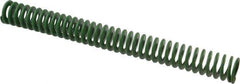 Associated Spring Raymond - 32mm Hole Diam, 16mm Rod Diam, 12" Free Length, Green Die Spring - 1256.6 N Max Deflection, 122mm Max Deflection, Light Duty, Chromium Alloy Steel - Apex Tool & Supply