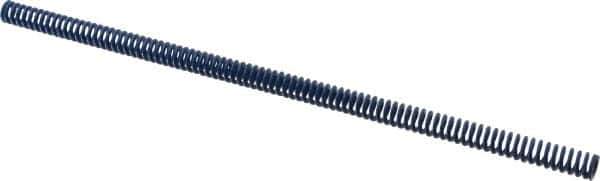 Associated Spring Raymond - 12.5mm Hole Diam, 6.3mm Rod Diam, 12" Free Length, Blue Die Spring - 243.6 N Max Deflection, 116mm Max Deflection, Medium Duty, Chromium Alloy Steel - Apex Tool & Supply