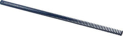 Associated Spring Raymond - 12.5mm Hole Diam, 6.3mm Rod Diam, 12" Free Length, Blue Die Spring - 243.6 N Max Deflection, 116mm Max Deflection, Medium Duty, Chromium Alloy Steel - Apex Tool & Supply