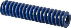 Associated Spring Raymond - 32mm Hole Diam, 16mm Rod Diam, 5-1/2" Free Length, Blue Die Spring - 2199.6001 N Max Deflection, 52mm Max Deflection, Medium Duty, Chromium Alloy Steel - Apex Tool & Supply