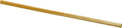 Associated Spring Raymond - 10mm Hole Diam, 5mm Rod Diam, 12" Free Length, Yellow Die Spring - 197.6 N Max Deflection, 76mm Max Deflection, Extra Strong, Chromium Alloy Steel - Apex Tool & Supply