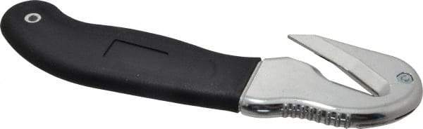 ICT - Fixed Safety Cutter - 1-3/4" Blade, Silver & Black Ergonomic Grip Handle, 2 Blades Included - Apex Tool & Supply