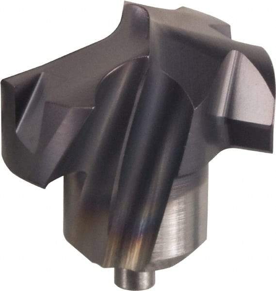 Kennametal - Series KenTIP, 10mm Diam Grade KC7410 140° Replaceable Drill Tip - Carbide, AlCr Finish, J Seat Size - Apex Tool & Supply
