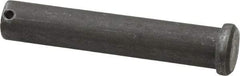 Made in USA - 3/4" Pin Diam, 4" OAL, Standard Clevis Pin - 5/32" Hole, 3-27/32" Usable Length, Uncoated Steel - Apex Tool & Supply