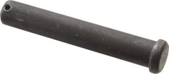 Made in USA - 3/4" Pin Diam, 4-1/2" OAL, Standard Clevis Pin - 5/32" Hole, 4-11/32" Usable Length, Uncoated Steel - Apex Tool & Supply