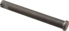 Made in USA - 3/4" Pin Diam, 6-1/2" OAL, Standard Clevis Pin - 5/32" Hole, 6-11/32" Usable Length, Uncoated Steel - Apex Tool & Supply