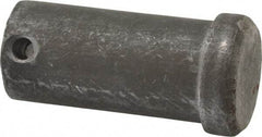 Made in USA - 1" Pin Diam, 2" OAL, Standard Clevis Pin - 13/64" Hole, 1-51/64" Usable Length, Uncoated Steel - Apex Tool & Supply
