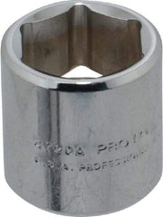 Proto - 5/8", 1/4" Drive, Standard Hand Socket - 6 Points, 7/8" OAL, Alloy Steel, Chrome Finish - Apex Tool & Supply