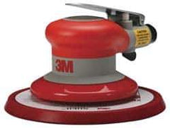 3M - 12,000 OPM, 17 CFM Air Consumption, 90 psi Air Pressure, Palm Air Orbital Sander - Round Pad, 3/8" Inlet - Apex Tool & Supply