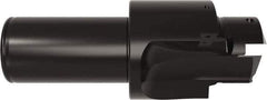 Allied Machine and Engineering - ISO 11926-1, MS 16142, SAE J1926-1 Standard, 1-5/8-12, 20 Tube Dash Number, 15° Porting Angle, 1.535" Pilot Diam, 1-1/2" Shank Diam, Indexable Spade Blade Insert Porting Tool - 2 Porting Inserts, 6" Overall Length - Apex Tool & Supply