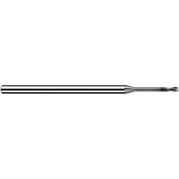 Fraisa - 1mm, 1.2mm LOC, 50mm OAL, 2 Flute Solid Carbide Square End Mill - Apex Tool & Supply