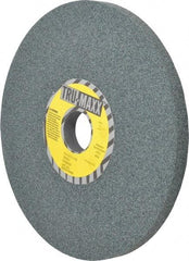 Tru-Maxx - 8" Diam x 1-1/4" Hole x 1/2" Thick, I Hardness, 60 Grit Surface Grinding Wheel - Silicon Carbide, Type 1, Medium Grade, 3,600 Max RPM, Vitrified Bond, No Recess - Apex Tool & Supply