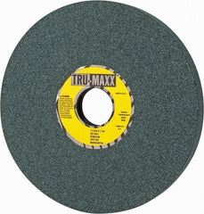 Tru-Maxx - 7" Diam x 1-1/4" Hole x 3/4" Thick, I Hardness, 100 Grit Surface Grinding Wheel - Silicon Carbide, Type 5, Fine Grade, 3,600 Max RPM, Vitrified Bond, One-Side Recess - Apex Tool & Supply