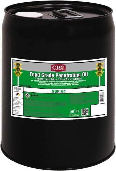 CRC - 5 Gal Pail Direct Food Contact White Oil - Clear, 32°F to 300°F, Food Grade - Apex Tool & Supply