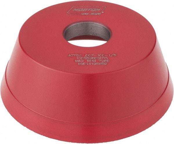 Norton - 5" Diam, 1-1/4" Hole Size, 1-3/4" Overall Thickness, 100 Grit, Type 11 Tool & Cutter Grinding Wheel - Fine Grade, CBN, Resinoid Bond - Apex Tool & Supply