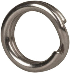 Made in USA - 0.15" ID, 0.22" OD, 0.054" Thick, Split Ring - Grade 2 Spring Steel, Zinc-Plated Finish - Apex Tool & Supply