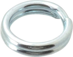 Made in USA - 0.212" ID, 0.292" OD, 0.062" Thick, Split Ring - Grade 2 Spring Steel, Zinc-Plated Finish - Apex Tool & Supply