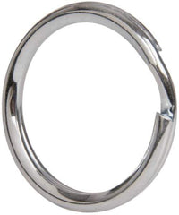 Made in USA - 0.802" ID, 0.97" OD, 0.11" Thick, Split Ring - Grade 2 Spring Steel, Zinc-Plated Finish - Apex Tool & Supply