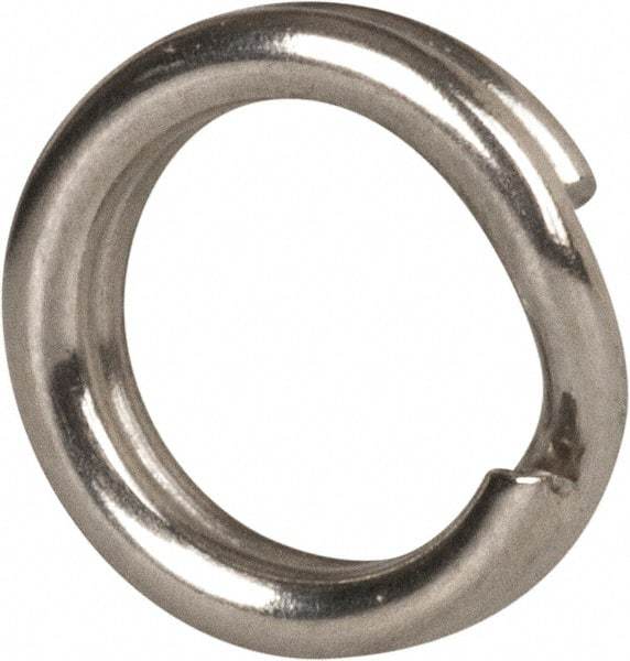Made in USA - 0.15" ID, 0.22" OD, 0.054" Thick, Split Ring - 18-8 Stainless Steel, Natural Finish - Apex Tool & Supply
