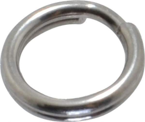Made in USA - 0.212" ID, 0.292" OD, 0.062" Thick, Split Ring - 18-8 Stainless Steel, Natural Finish - Apex Tool & Supply