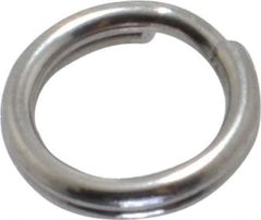Made in USA - 0.212" ID, 0.292" OD, 0.062" Thick, Split Ring - 18-8 Stainless Steel, Natural Finish - Apex Tool & Supply